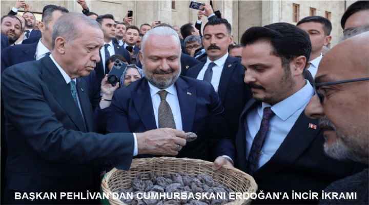 BAŞKAN PEHLİVAN’DAN CUMHURBAŞKANI ERDOĞAN’A İNCİR İKRAMI