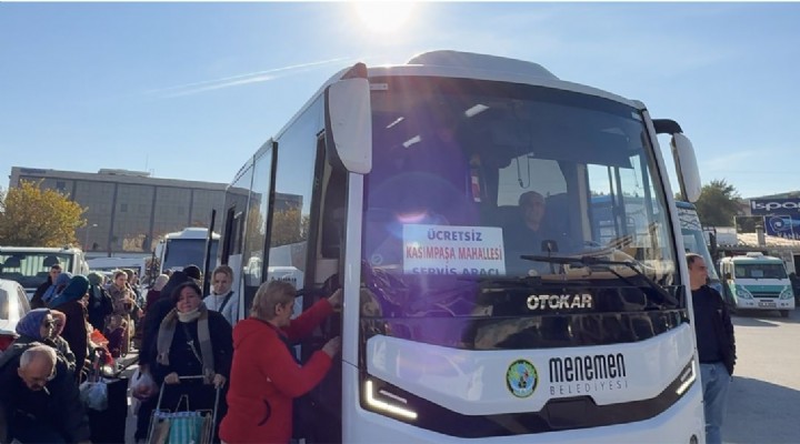 MENEMEN'DE ULAŞIMIN YILDIZI ÜCRETSİZ RİNG SERVİSLER